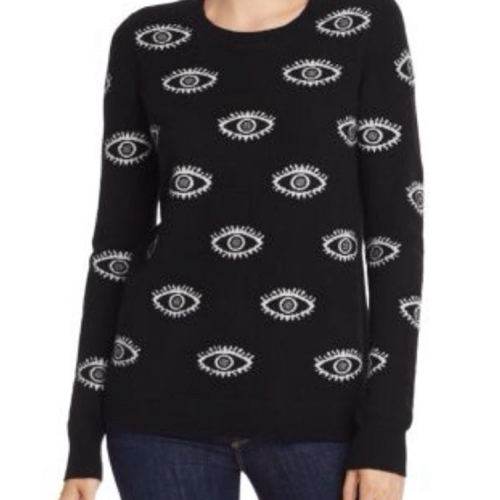 100% Cashmere Evil Eye Sweater